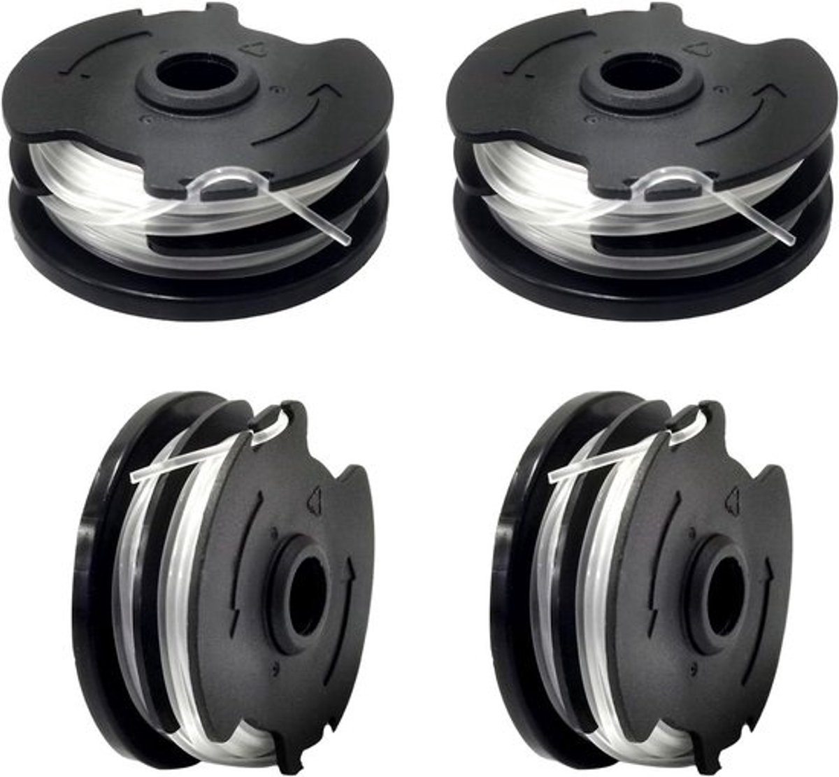 Trimmerspoel Vervangend - Lijn Spoel - Onkruid Trimmen - Pre-wound Tool-less Installment - 83m 165mm - Zwart