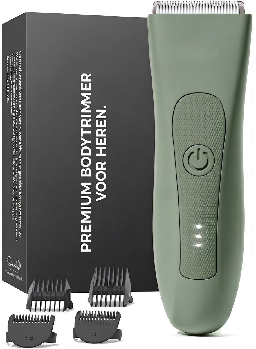 TYR® Bodygroomer Mannen - Trimmer - Trimmer Mannen - Groen - 18cm x 9cm x 7cm