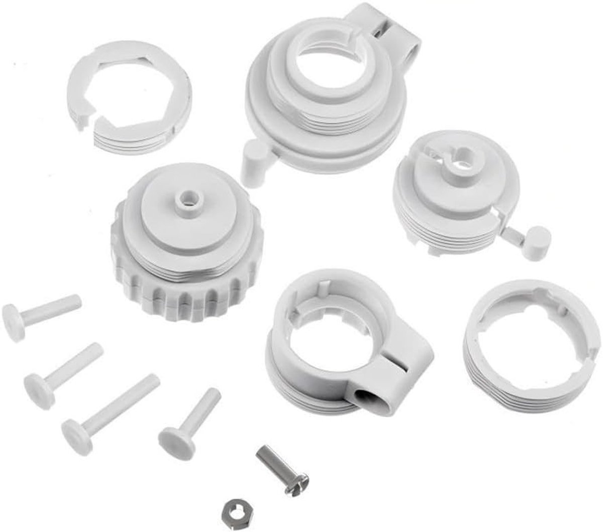 Temperatuurregelklep Adapter voor TRV en M30 x 1.5mm Thermostatische Ventielen voor Verwarmingssystemen - Eenvoudige Installatie en Duurzaam Ontwerp in Grijs