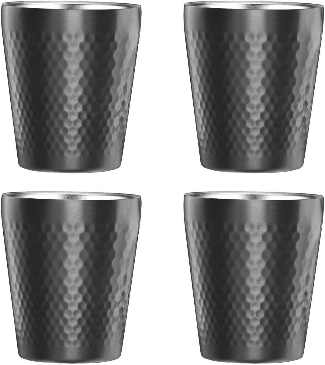 Mokken Set - 4-delig, 300 ml, Dubbelwandig