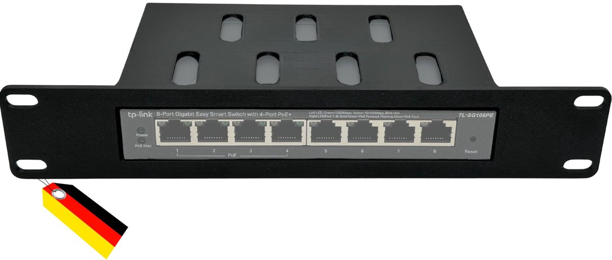 10 Inch Rack Mount Beugel voor Netwerk Switch - Geschikt voor Netgear en TP-Link