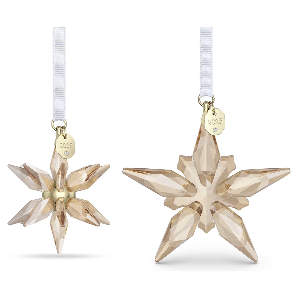 3D Sterren Decoratieset - Gouden Jaarset 2025