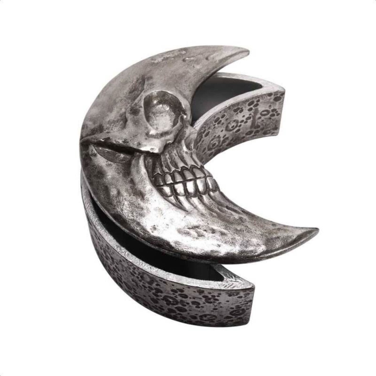 Decoratieve Opbergdoos - Skull Moon Zilver