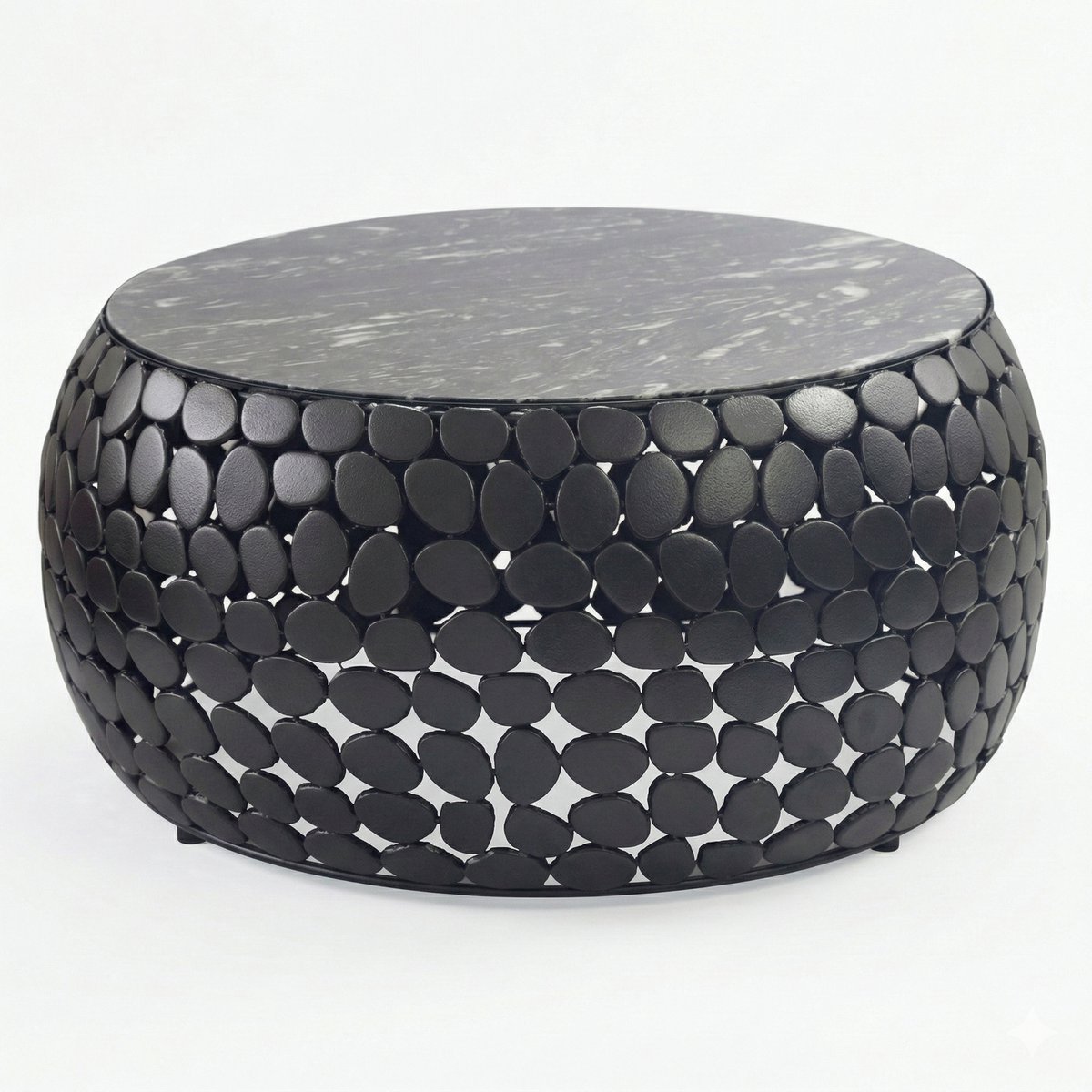 Salontafel zwart marmer 65x65 cm - WL7.358