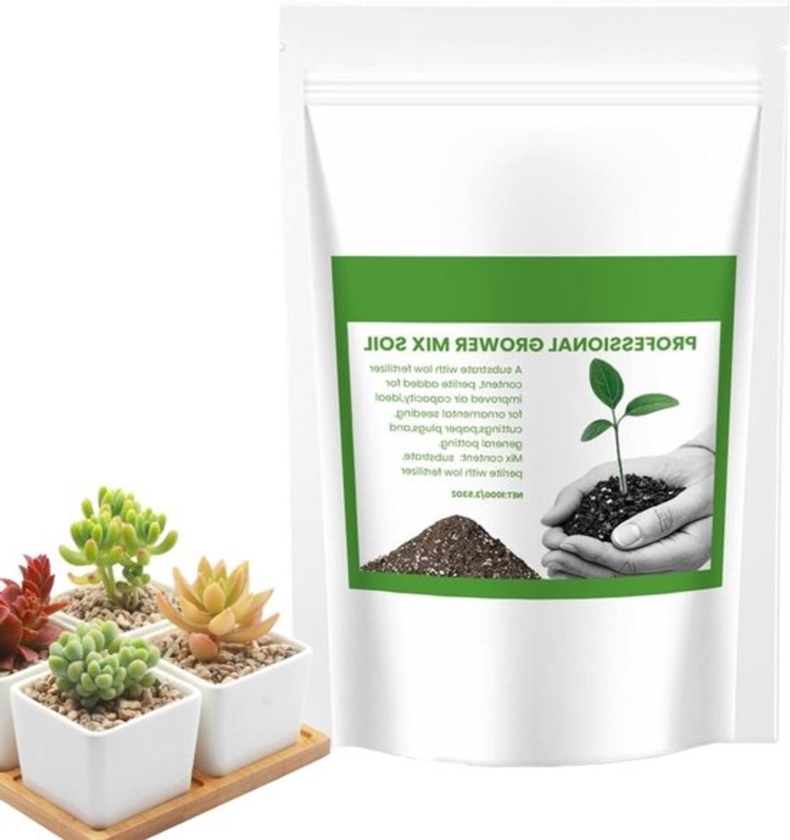 Bonsai Bodemmix - Succulente Potgrond - Planten Kweken - Voorkomt Wortelrot - 100 g - Bruin