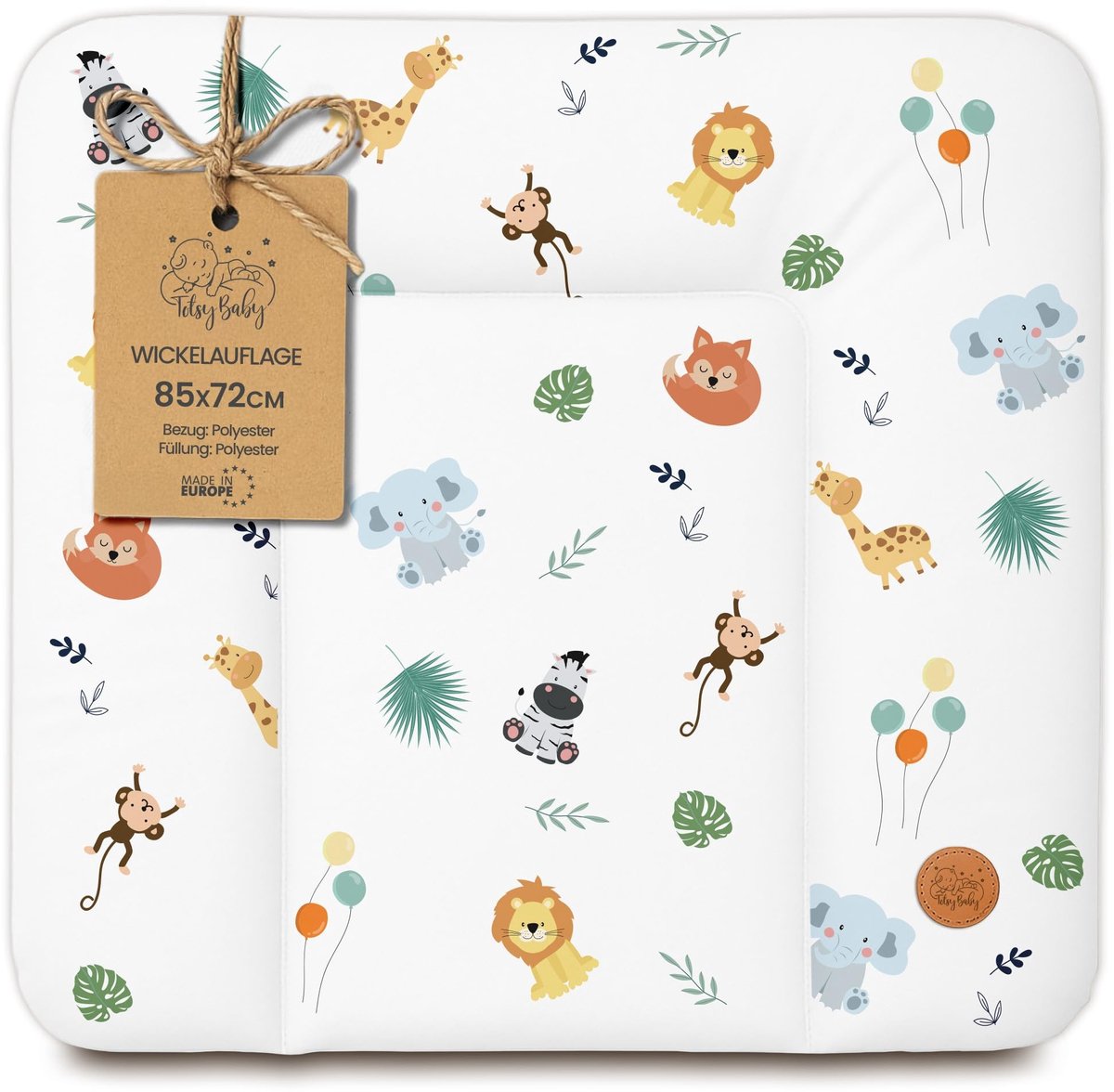 Verschoonmat Waterproof - Safari - 85x72 cm