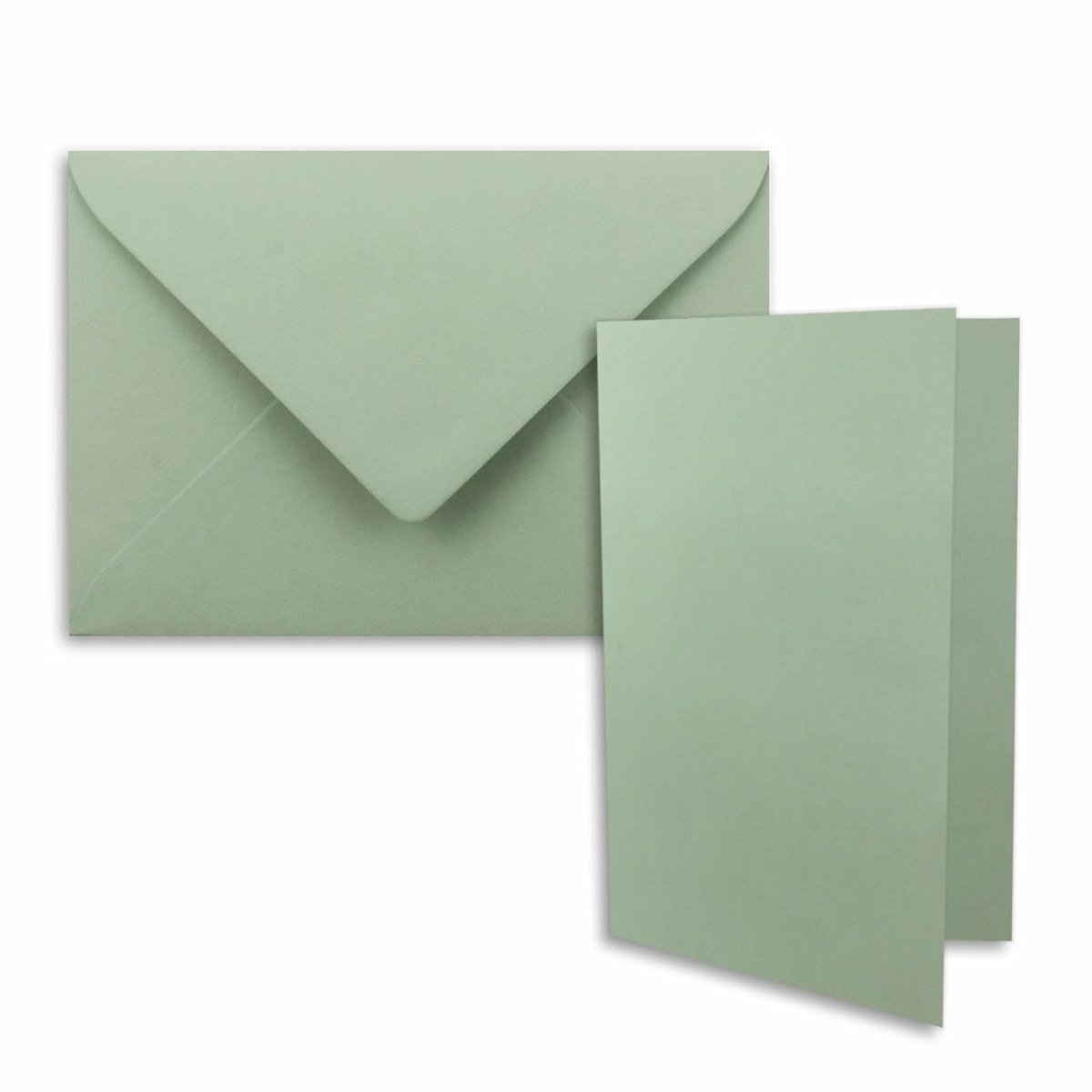 Eucalyptus Enveloppen met Kaarten - 120x170 mm - 75 Stuks - Voor Uitnodigingen