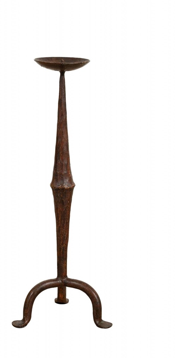IJzeren Kaarsenhouder - Antiek Okerkleurig 44 x 16 x 16 cm