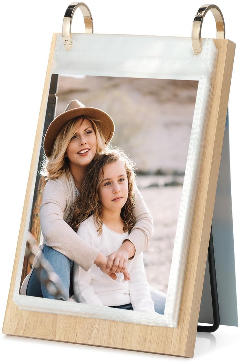 Fotoalbum 10x15 cm - Houten kalender voor 60 foto's