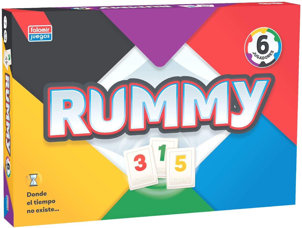 Rummy 6 Kaartspel - Multicolor