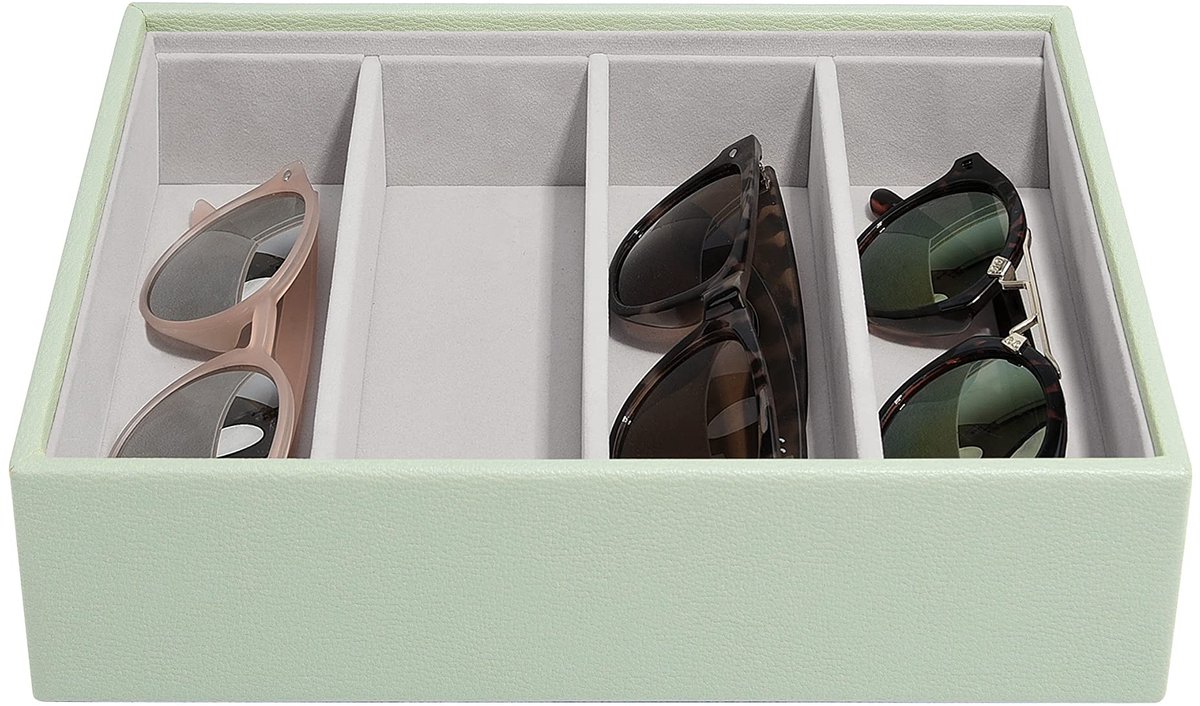 Sieradenbox met 3 Compartimenten - Sage Groen
