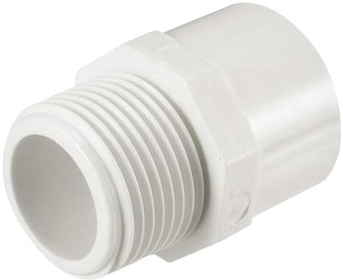 5 stuks 25 mm Slip x 3/4 PT buitendraad PVC pijpfitting adapter connector - voor koudwater drukdistributiesystemen en sanitairprojecten