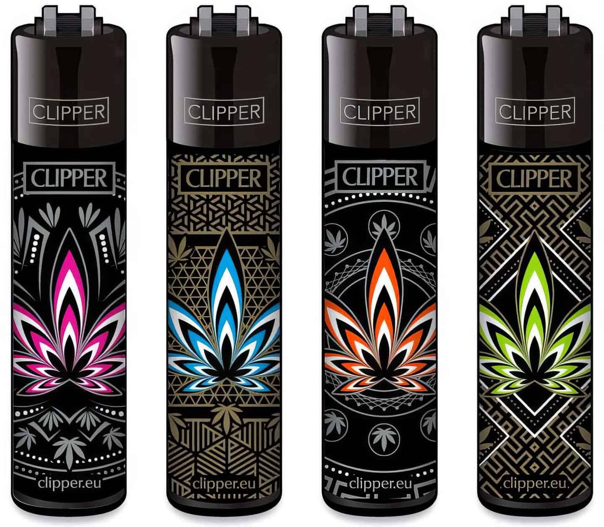 Clipper Classic Large Aanstekers "Leaves #34" (4 stuks)
