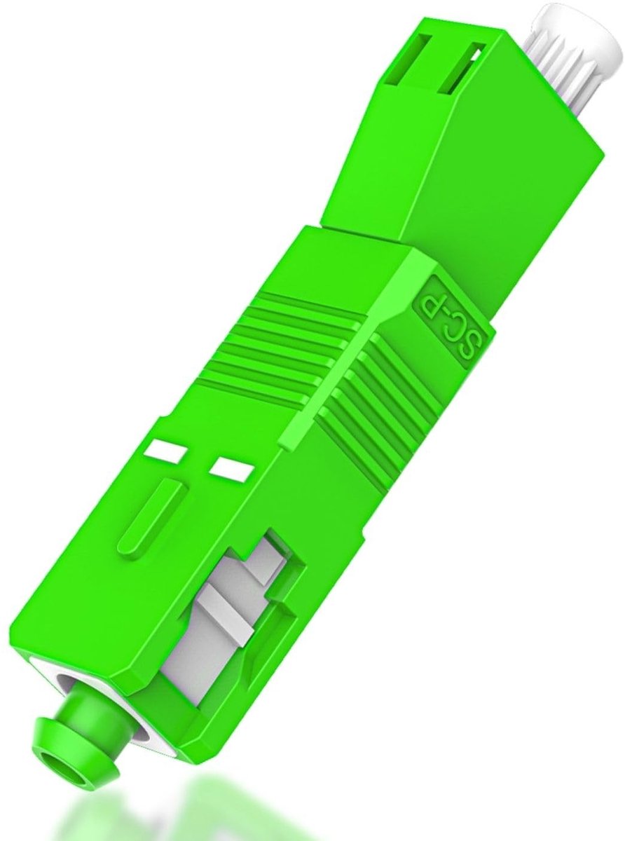 SC/APC naar LC/APC glasvezeladapter, singlemode hybride verbinding voor glasvezelnetwerken en kabeltechnologie