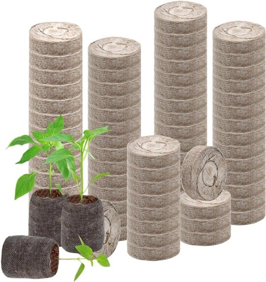 Kamerplant Potgrond - Tuingrond Mix - Planten Verzorgen - Pure Formule - 100 Stuks - Bruin