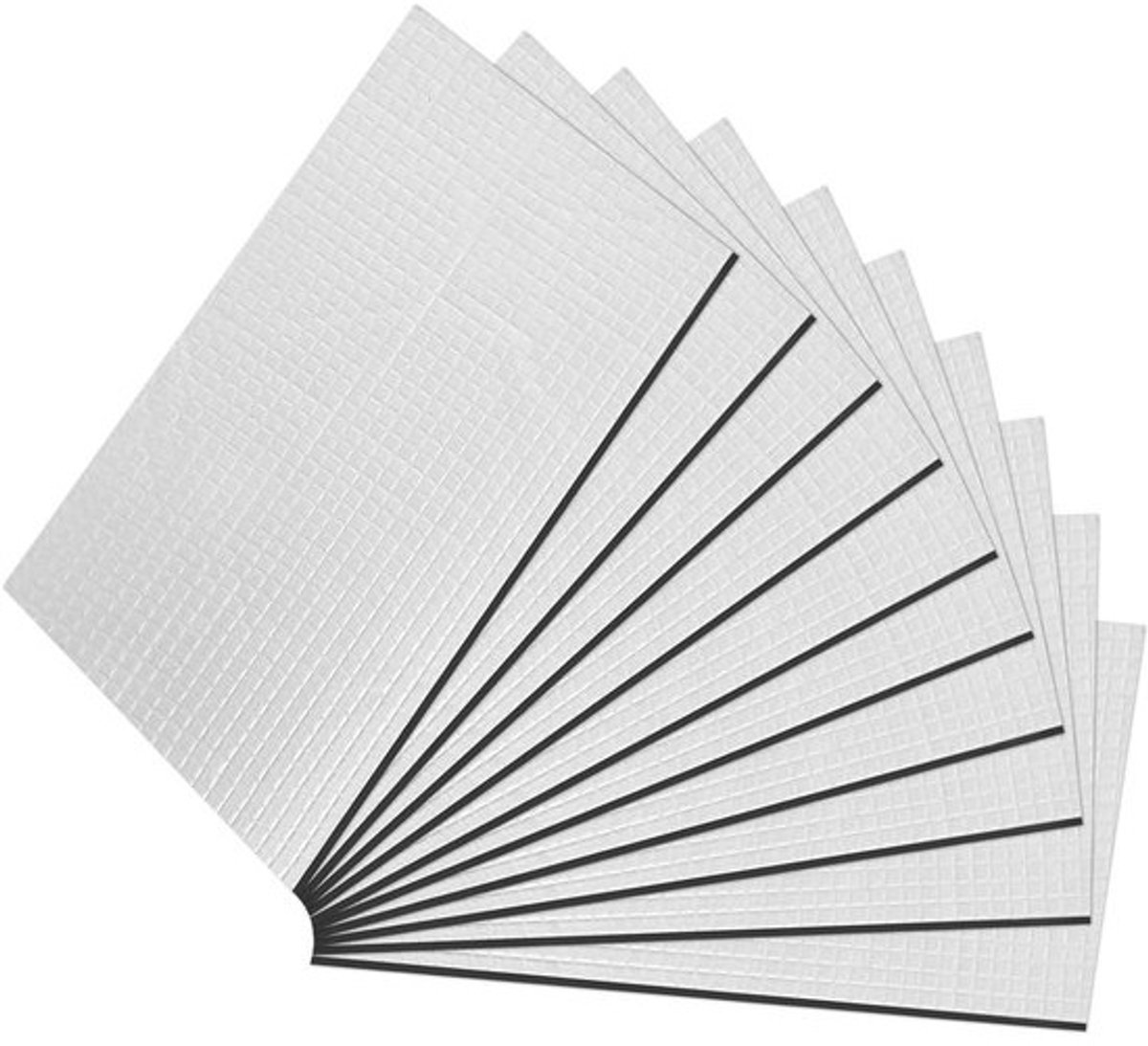 Geluidsisolatie Platen - Geluiddempende Matten - Auto Interieur Dempen - Zelfklevende Installatie - 10 stuks 250x180mm - Zwart