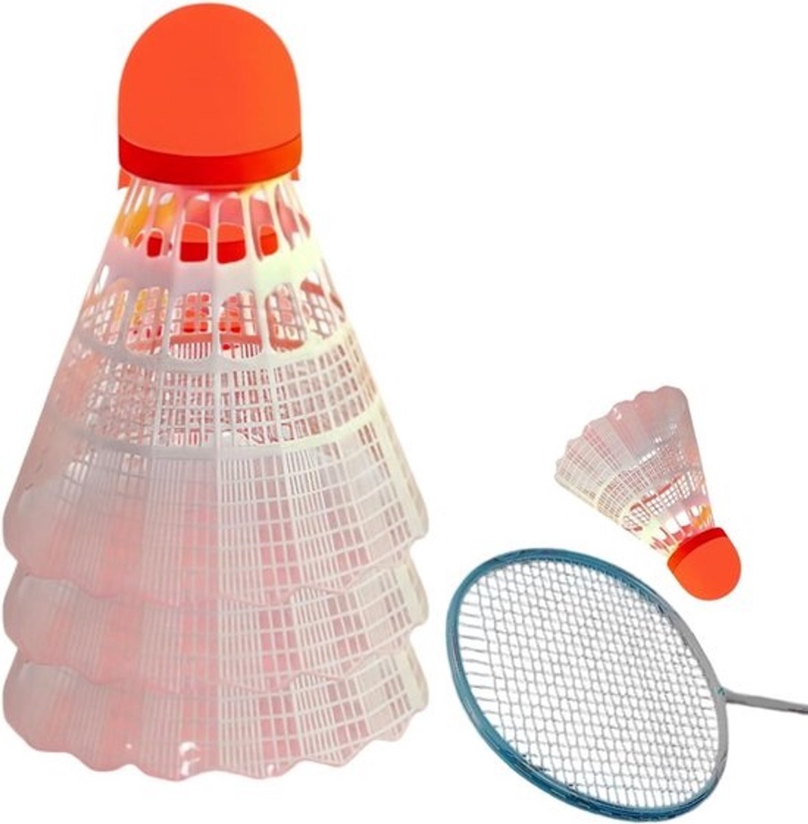 Badminton Shuttles - Glow in Dark - Buiten Spelen - Winddichte Training - 3 Stuks - Rood