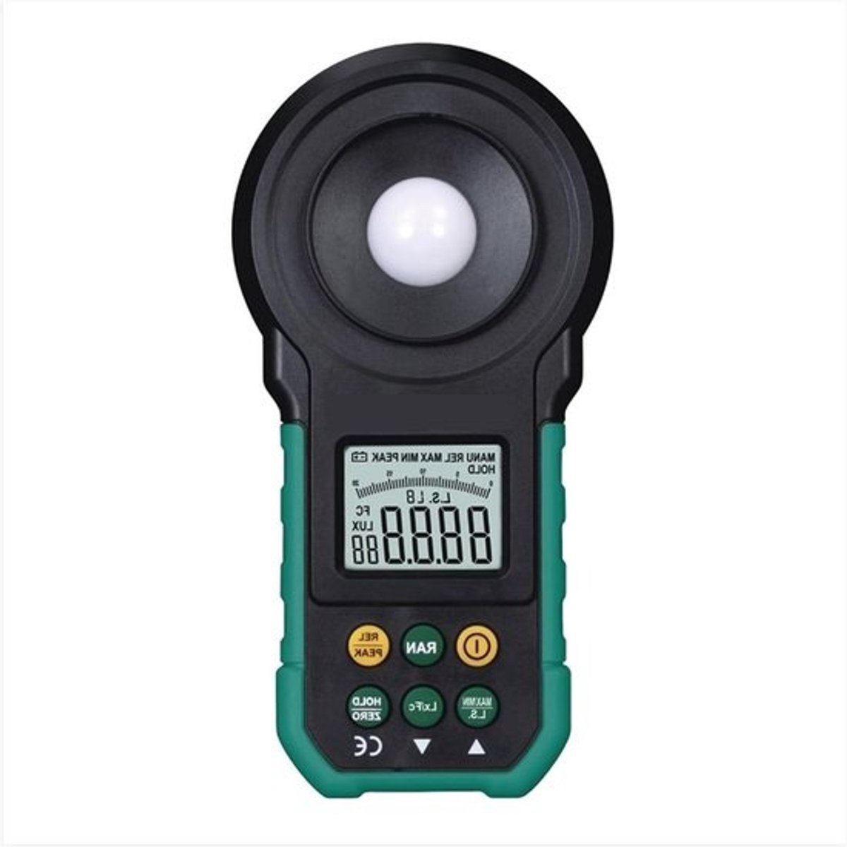Lichtmeter - Luxmeter Helderheidsmeter - Lichtsterkte Meten - Nauwkeurige Sensor - 200000 Lux - Grijs