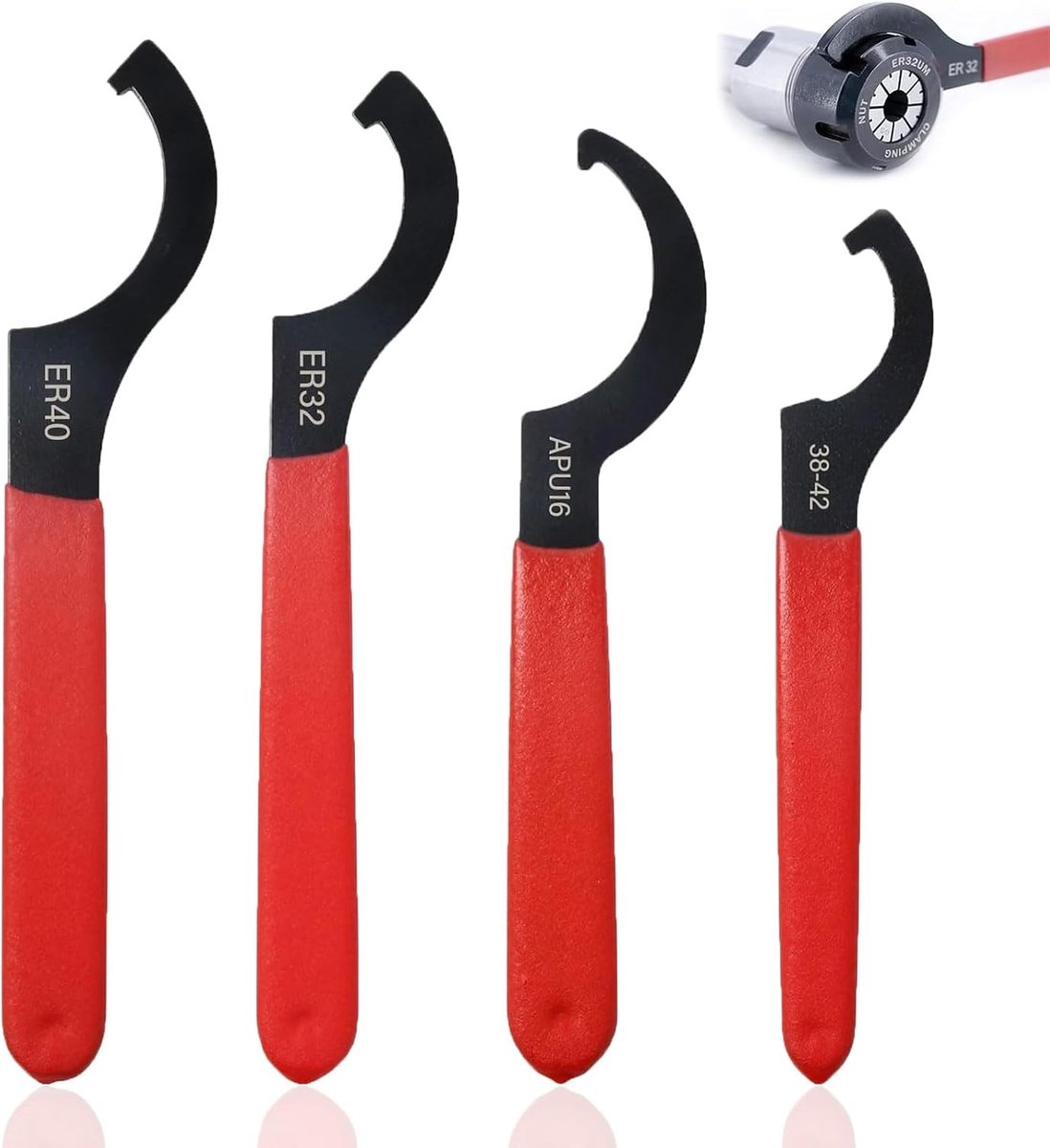 4 Stuks Gereedschap Haak voor Sleutels en Spanners voor Schokdempers en Spanners