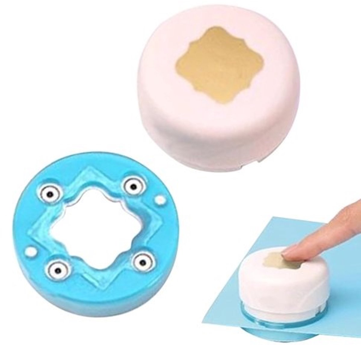 Papierpons - Handmatige perforator - Papier knutselen - Zichtbare snijgeleiding - 51 cm - Frans