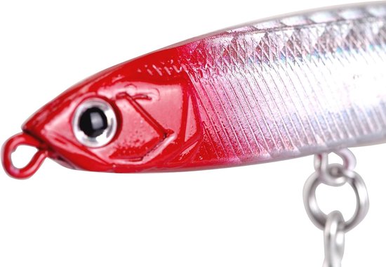 Lifelike pencil popper voor het vissen op baars - langzaam zinkend kunstaas voor zoet en zout water — afbeelding 3
