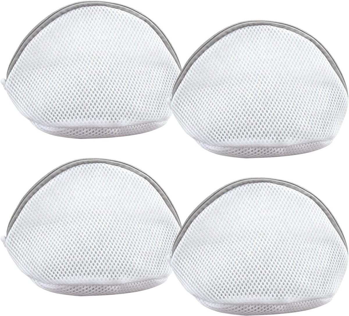 Wasnet voor Bh's, Ondergoed en Sokken, Herbruikbare Waszakken met Rits, Bescherming voor Gevoelige Kleding, Set van 4, 18 x 15 cm, Ideaal voor Wassen en Organiseren