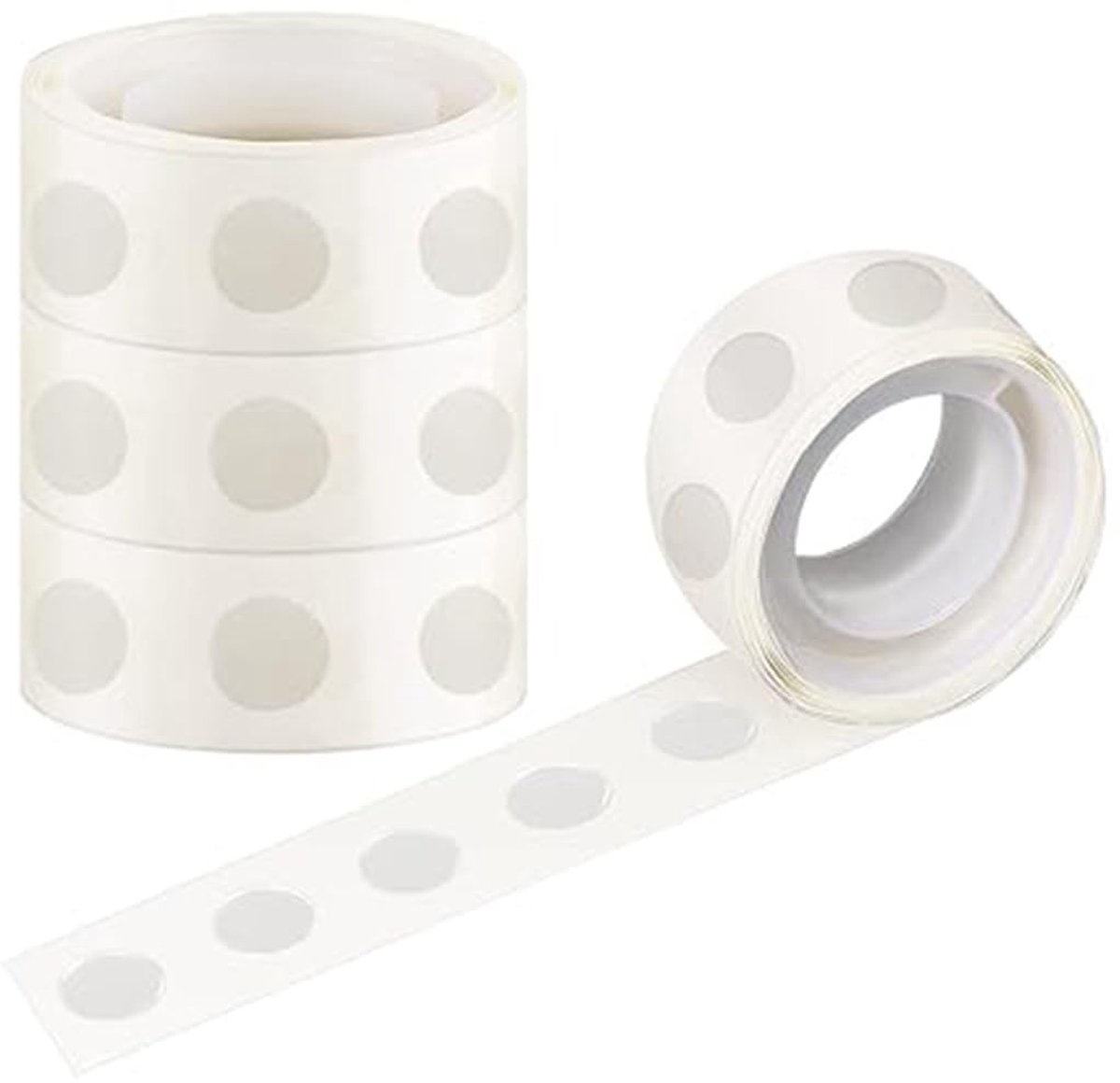 400 Hechtdots voor Ballonnen - 4 Rollen Ballon Tape, Plakband voor Feestjes, DIY Decoratie, Ballonversiering