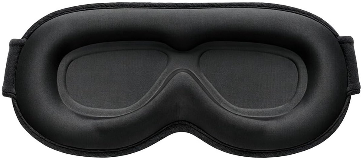 Slaapmasker voor reizen - Ideaal voor zijslapers - Zwart
