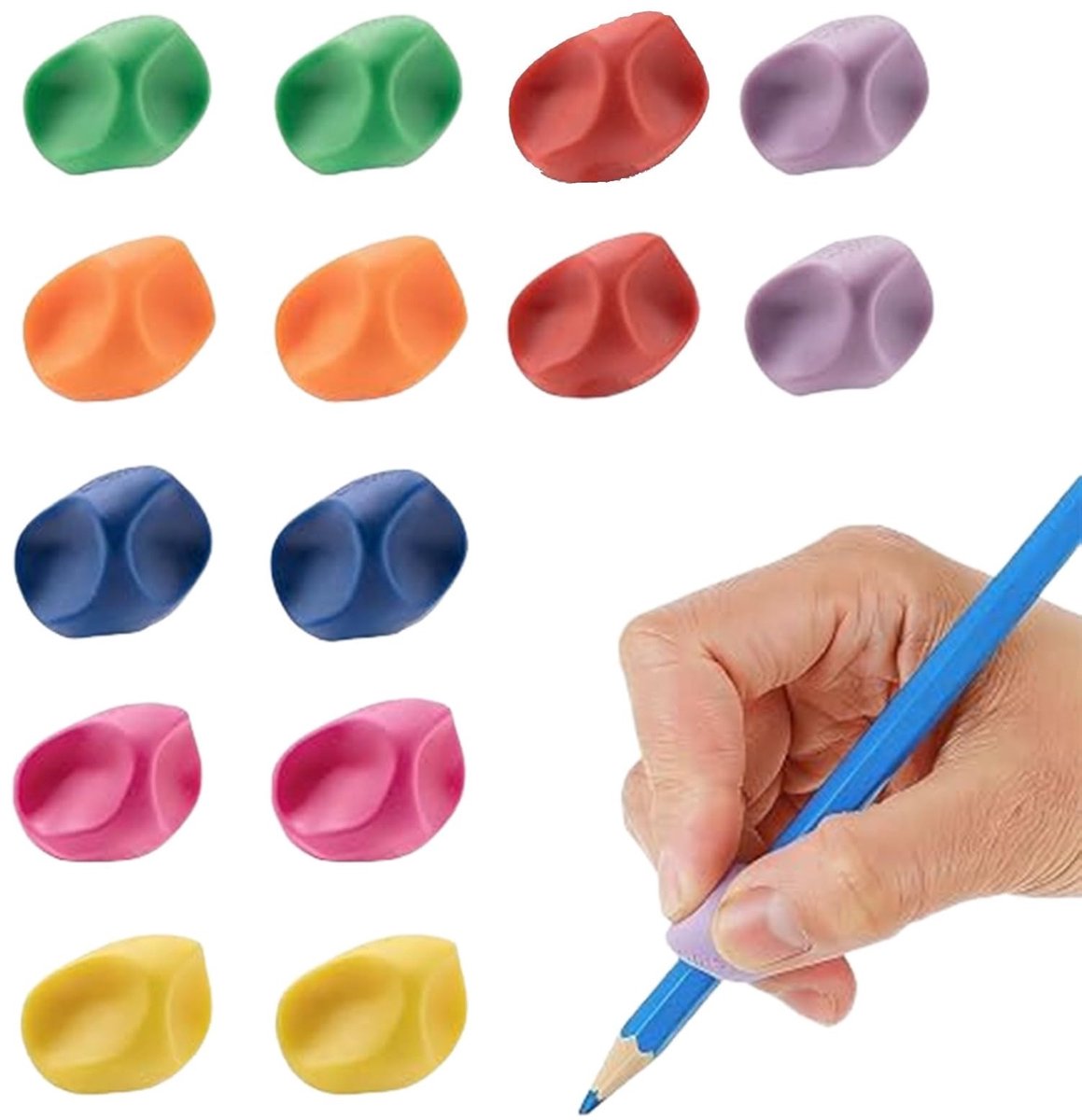 Set van 14 Ergonomische Vingergeleiders - Schrijfhulp voor Kinderen