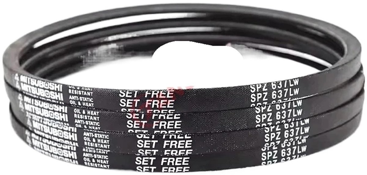 Type V-Band voor Agrarische Machines - Zwart