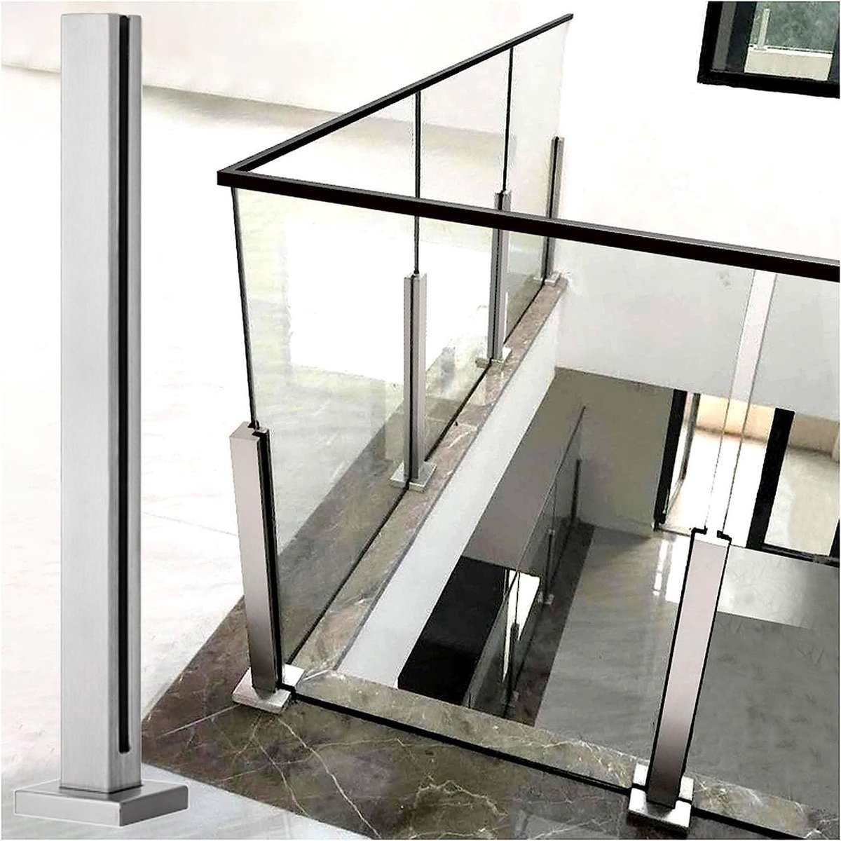 Balustradepost - handrail - Hoogte 135 cm