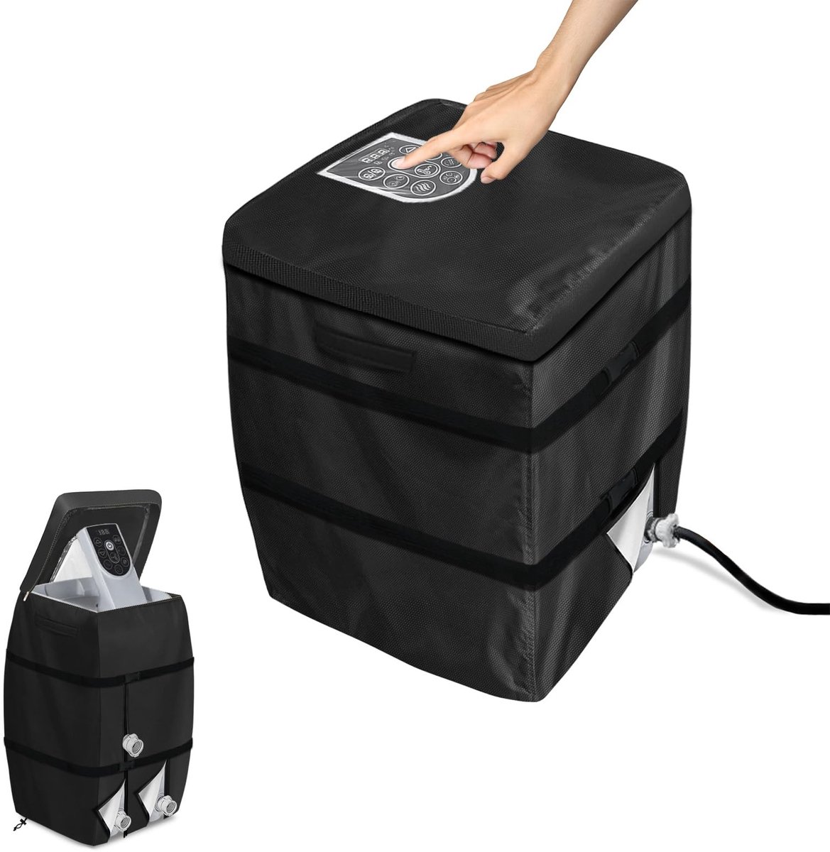 Hot Tub Spa Heater Pump Cover - Zwart, waterdicht en stofdicht