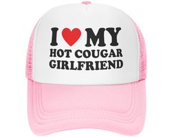 Honkbalpet - I Love My Hot Cougar Girlfriend - 55-59 cm