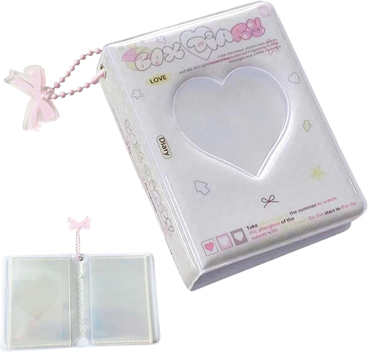K-pop Foto Album - Waterdicht voor 40 Foto's - Mini Collectieboek Wit