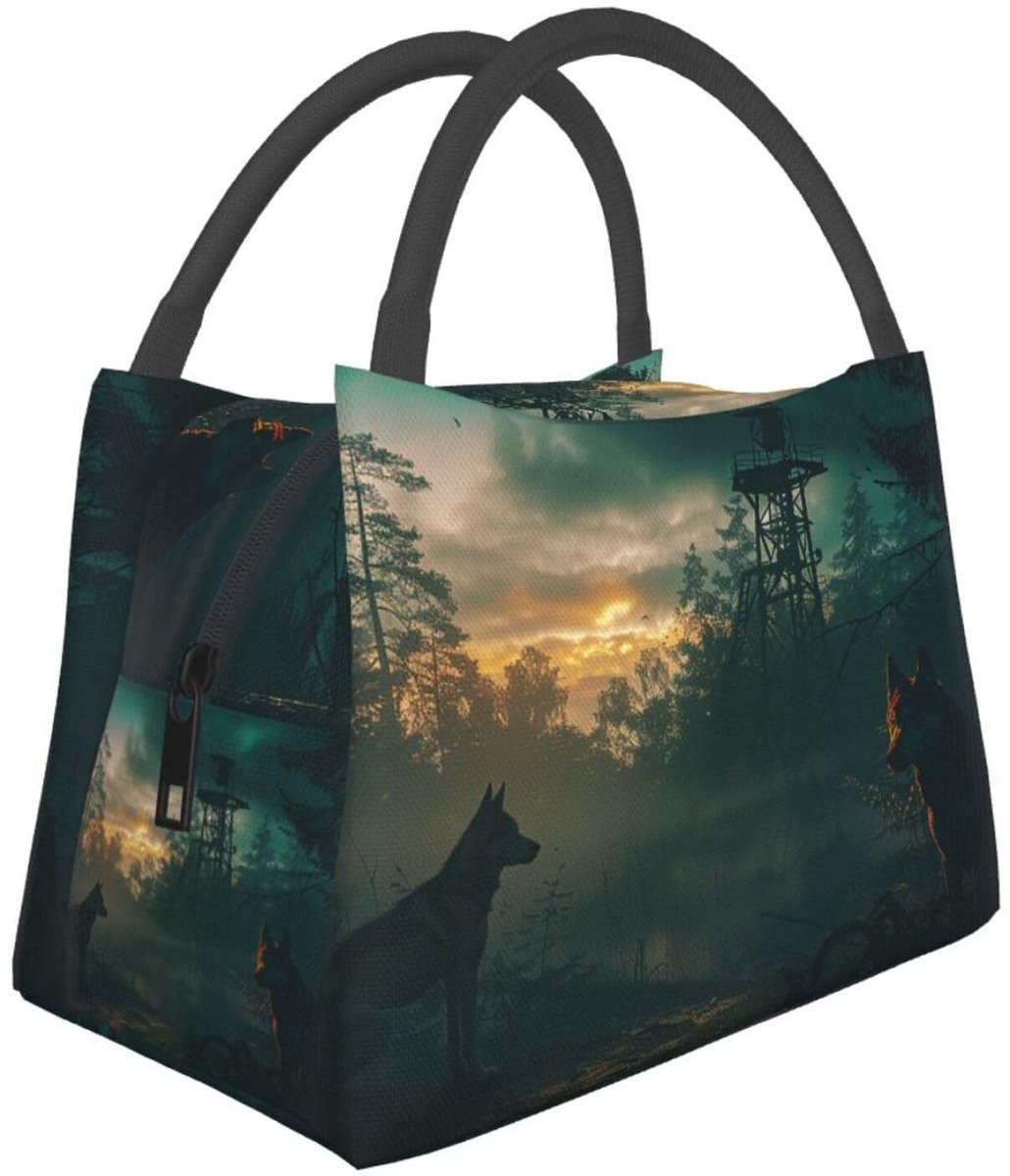 Opvouwbare koeltas - Geïsoleerde lunchbox met TwilightHowl print