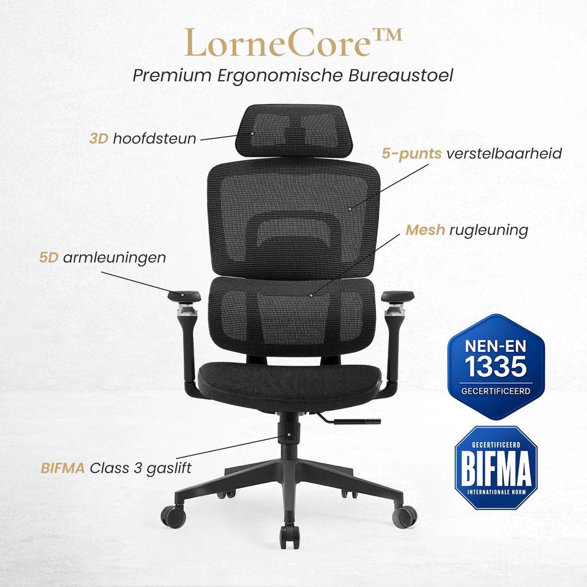 Jiangxi Ergonomische Bureaustoel met Mesh Rugleuning - afbeelding 2