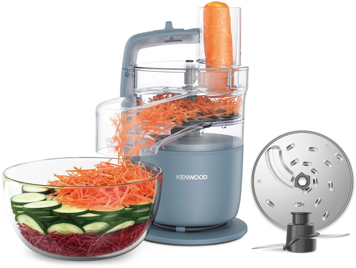 Keukenmachine 650W – Compacte Foodprocessor – Hakken, Snijden, Mengen en Raspen – Direct Serveren – Vaatwasserbestendig