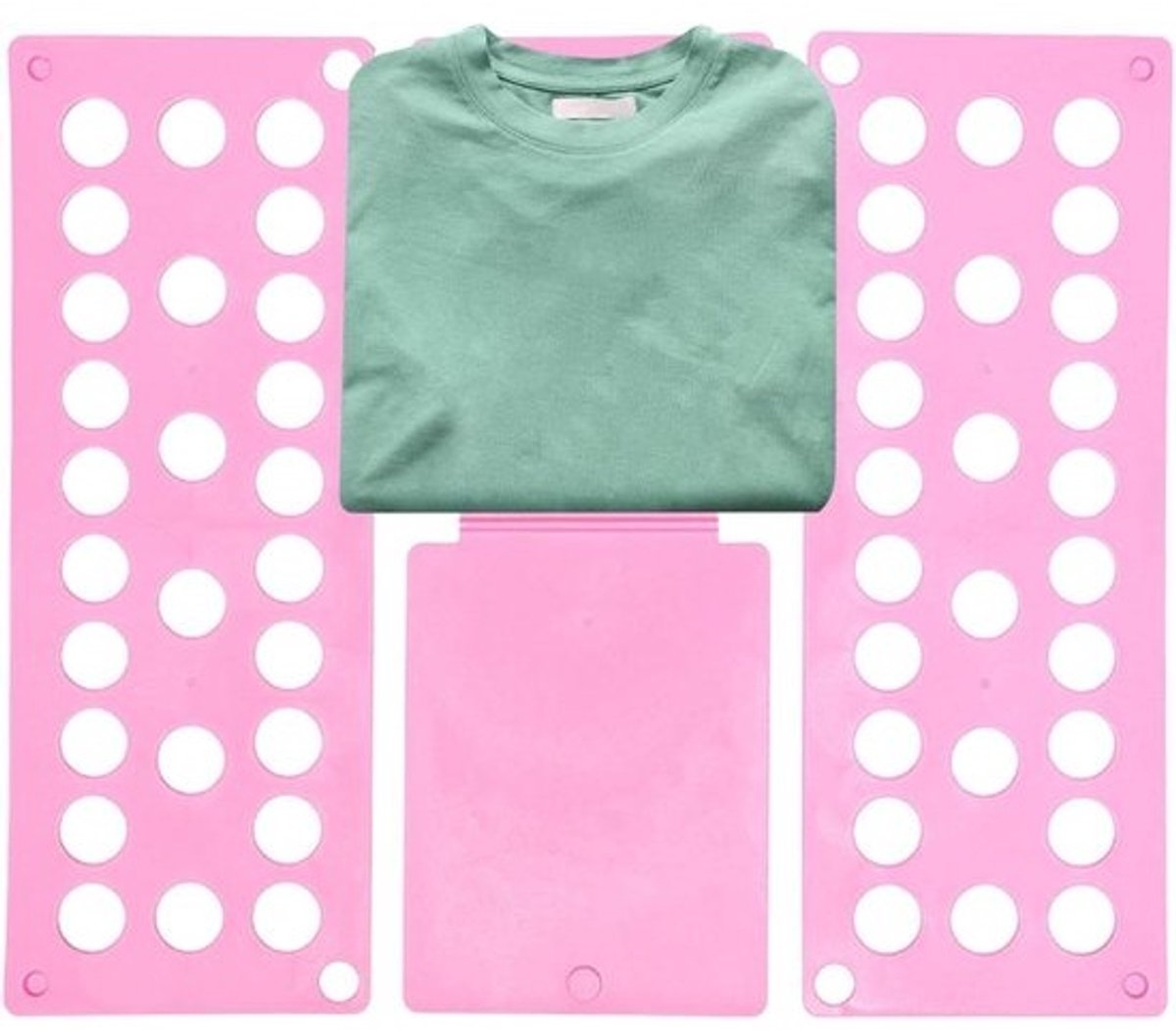 Vouwplank Kleding - Kleding Organizer Hulpmiddel - Kleding Snel Vouwen - Ergonomisch Ontwerp - 40 x 48 cm - Roze