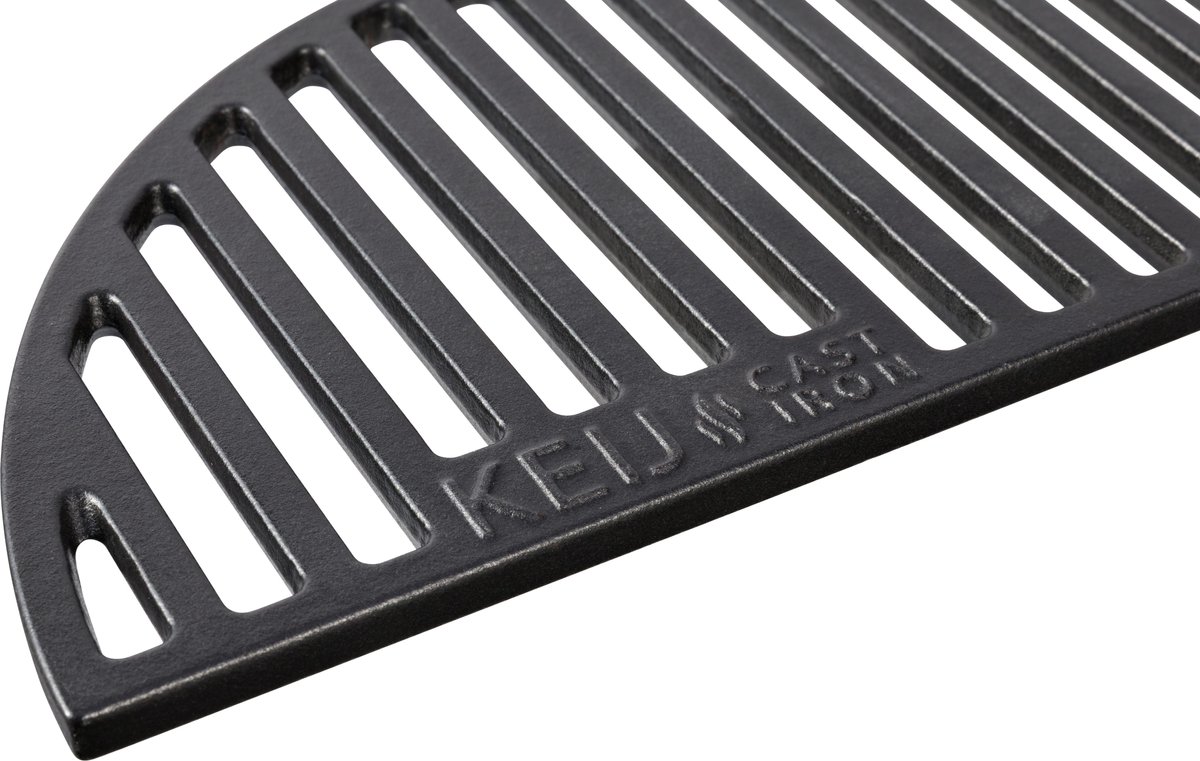 Keij Kamado Halve Maan Rooster Large - Geëmailleerd Gietijzer - 46.5 cm - voor 21 inch Kamado's - Universeel