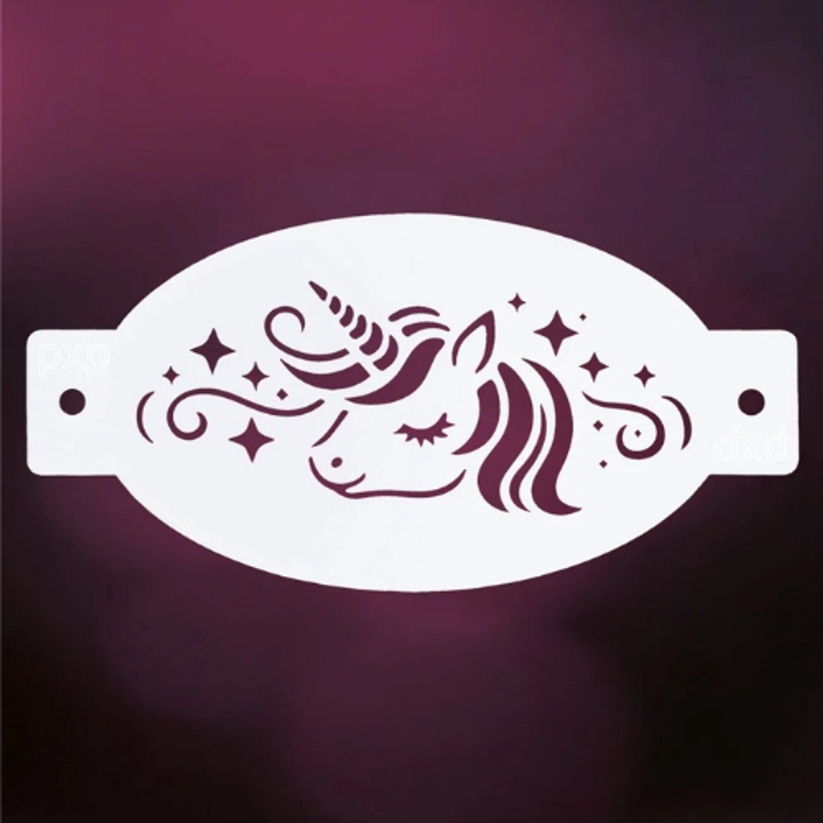 PXP stencil Rainbow Unicorn