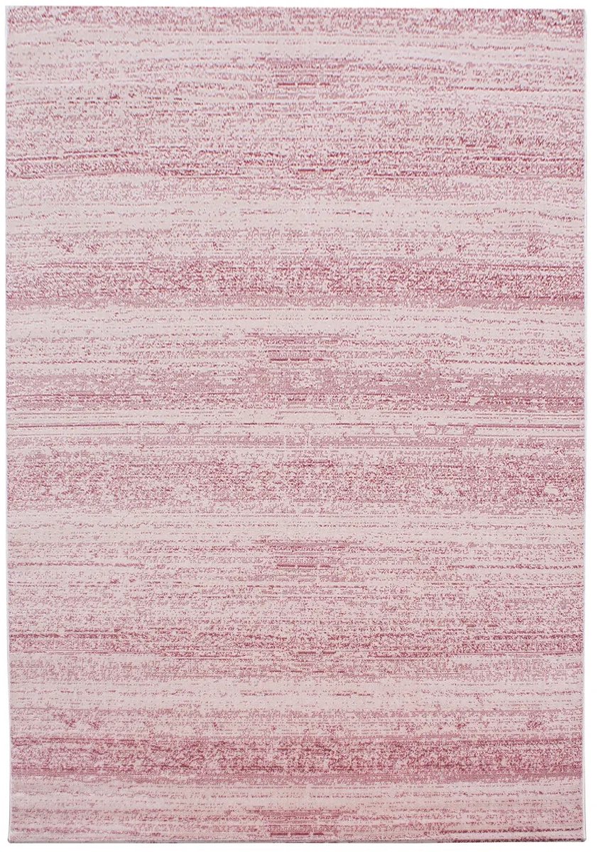 Dutch XXL Laagpolig Vloerkleed | Tapijt | Plus | Strepen | Roze | 240x340 cm