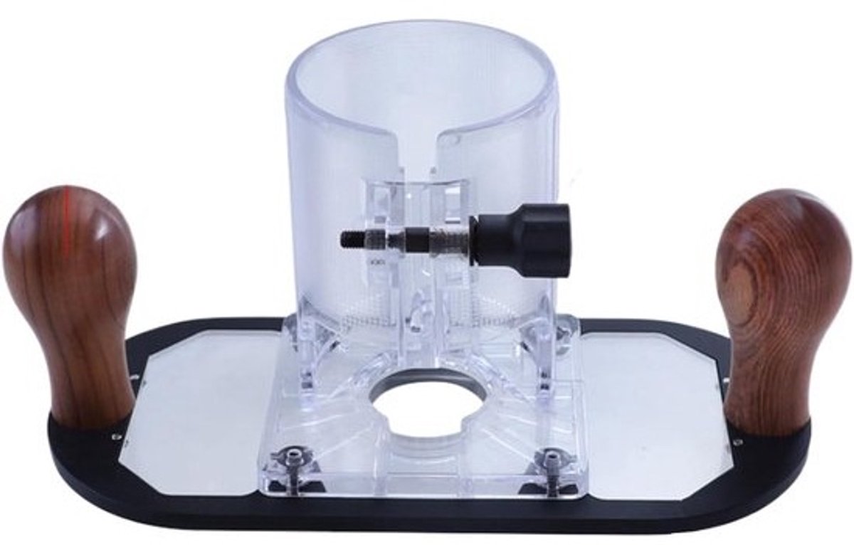 Palm Router Trimmer - Hout Freesbasis - Houtbewerking Precisie - Ergonomische Houten Handgreep - 22 x 10 x 11 cm
