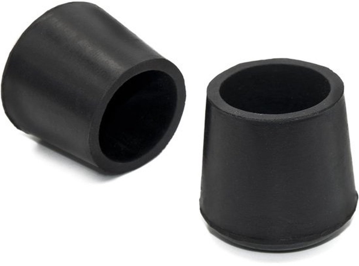 Stoelpoot Caps - Meubilair Tafelhoezen - Vloer Beschermen - Anti-slip Voorkomt Krassen - 25 mm - Zwart