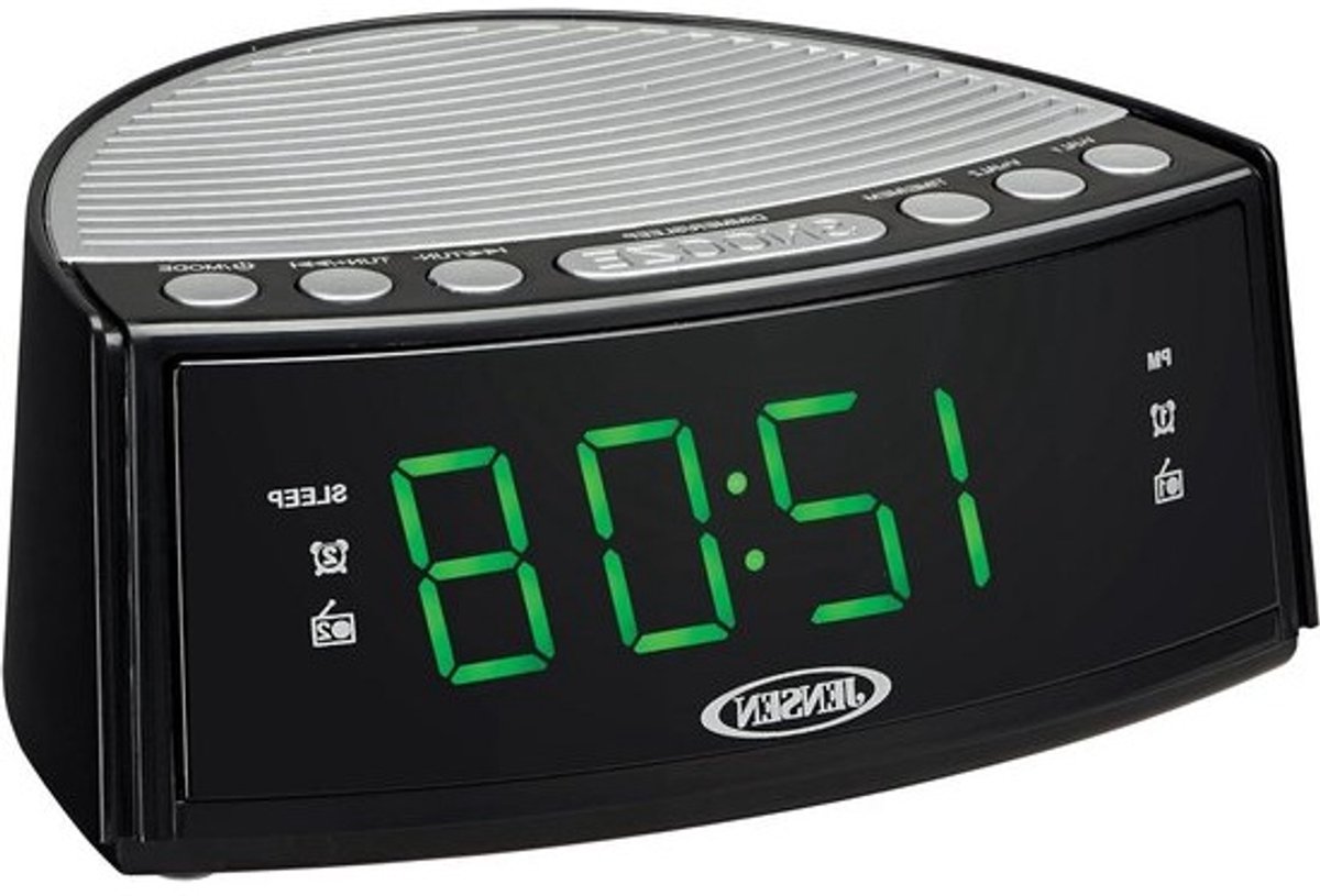 Digitale Wekkerradio - Radio Wekker - Wakker Worden - Dubbel Alarm - 1 Aantal - Zwart