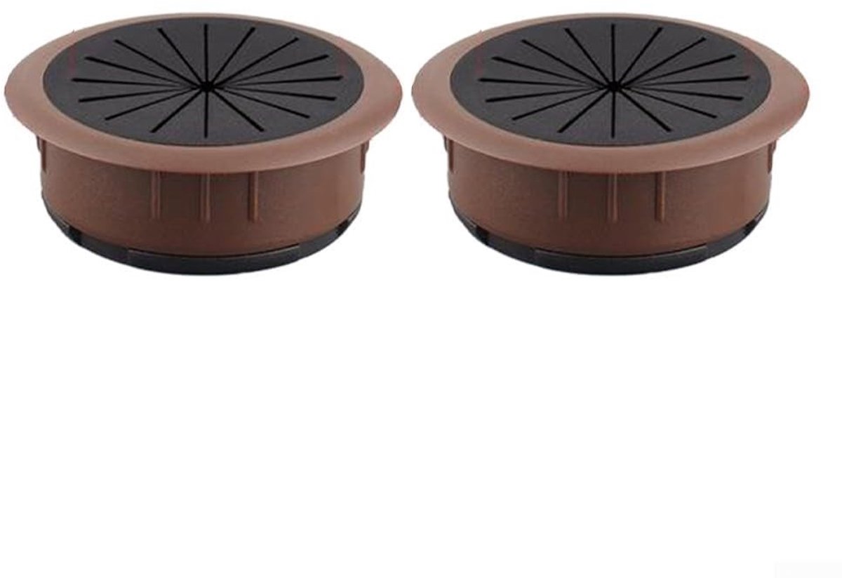 Kabeldoorvoergat voor Bureau - Rubber Grommet 50mm - Bruin