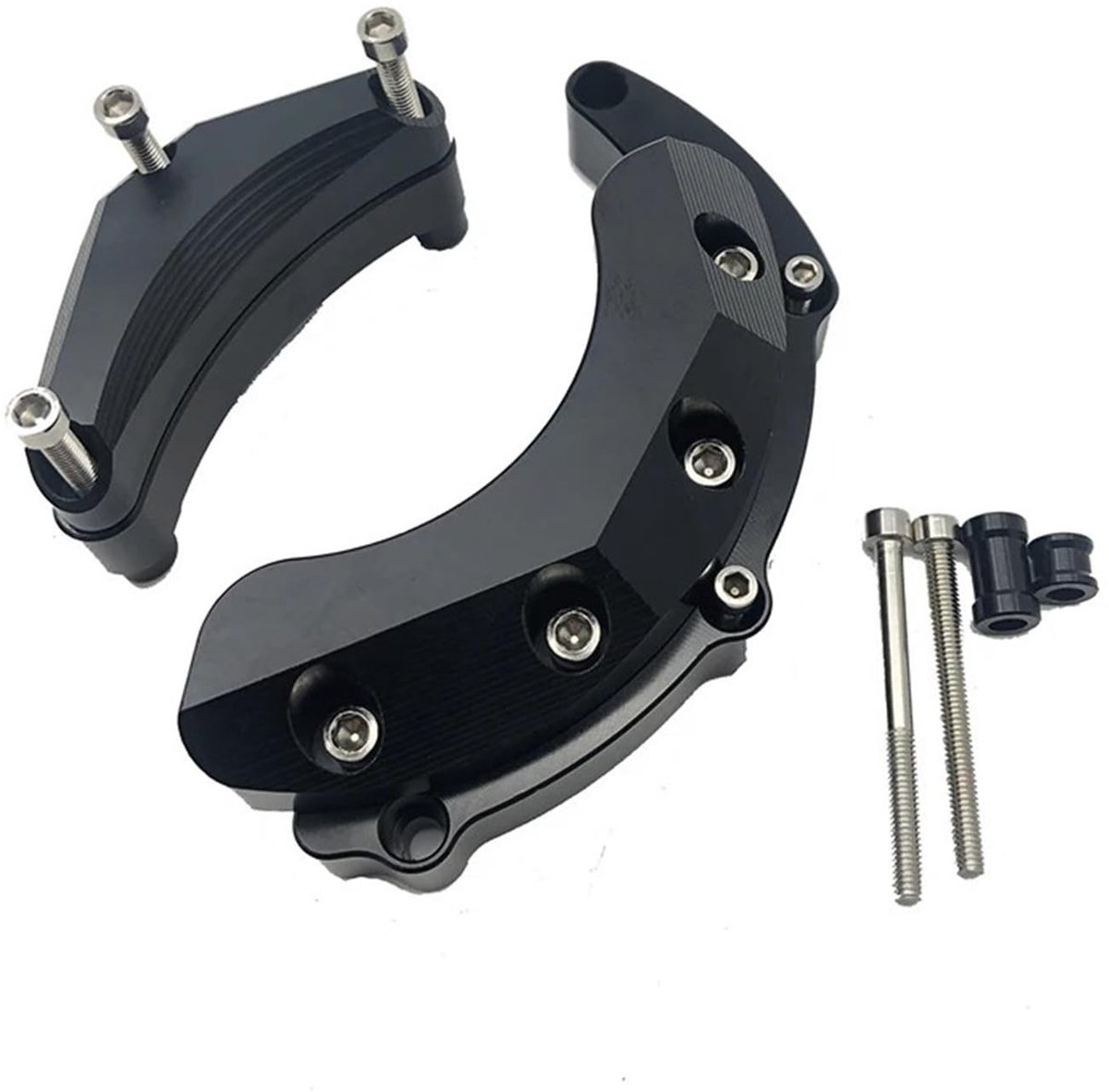 Motorfiets Motorblok Beschermslider - Zwart