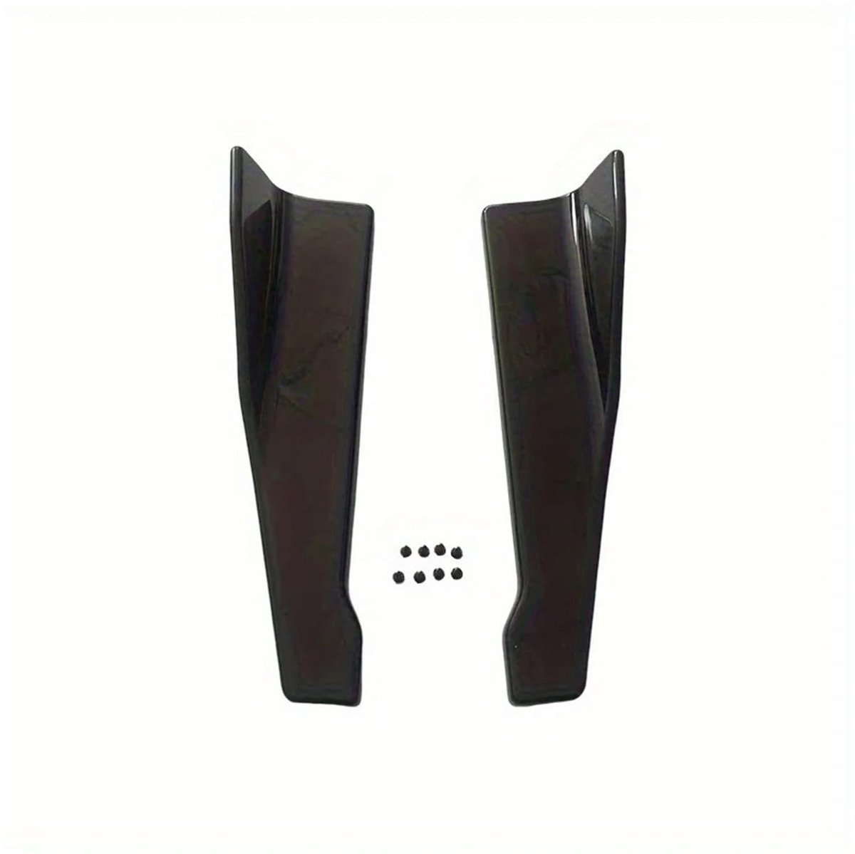 Autobumperspoiler Diffuser - Universeel - Zwart - 2 stuks