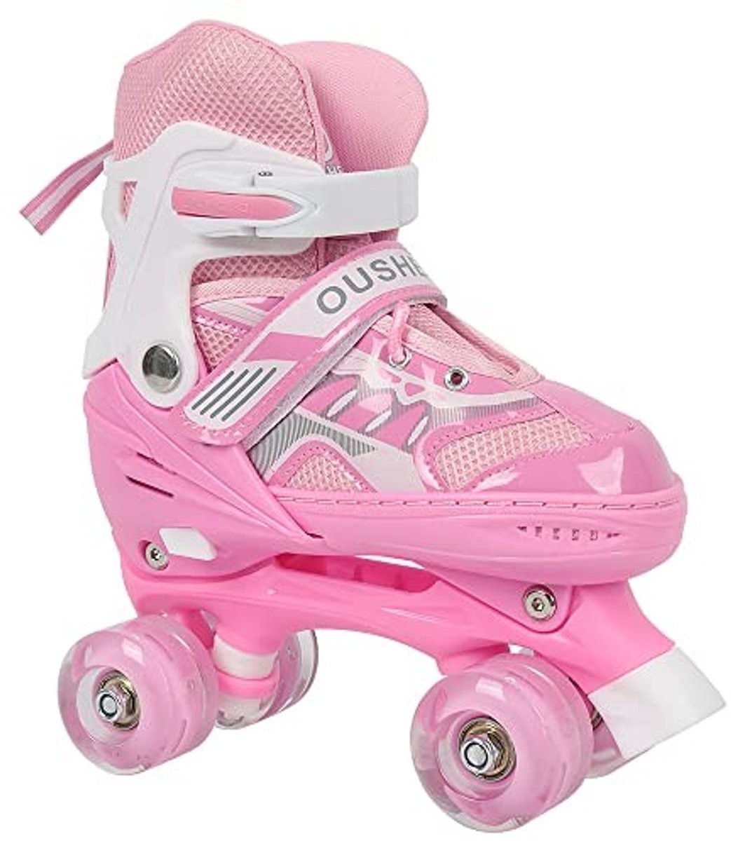 Verstelbare Roller Skates - Dubbele Rij - Blauw/Zwart/Pink/Rood