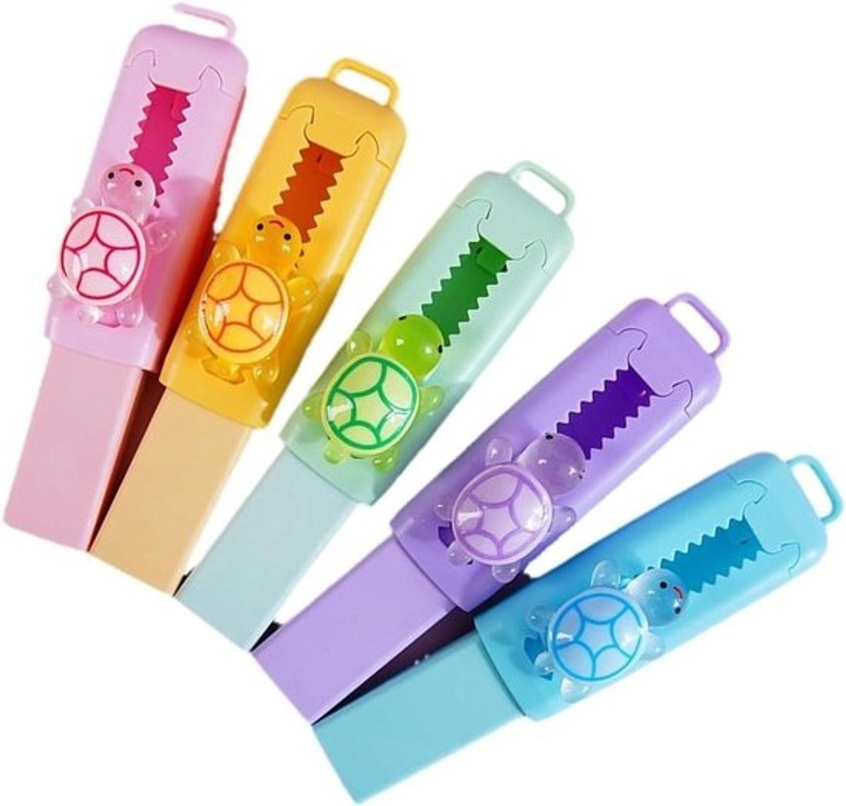 Intrekbare Gum - Potloodgum Wisgum - Fouten Corrigeren - Dier Vorm Ontwerp - 5 stuks - Multicolor
