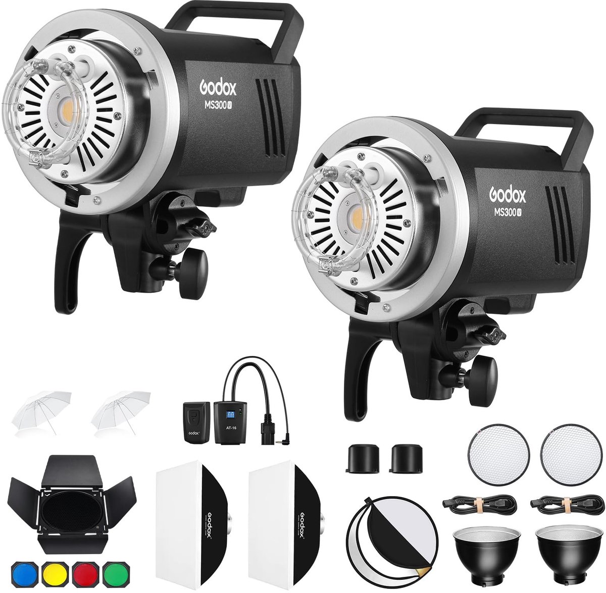 Professionele Studio Flitsset - 2x300W Stroboscoop